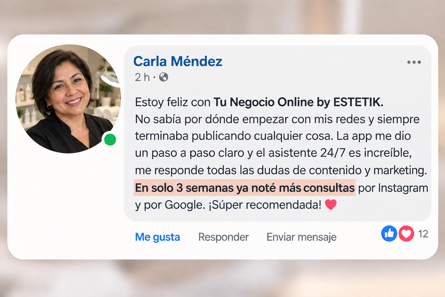 Carla Méndez — Tu Negocio Online by ESTETIK